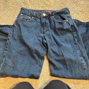 Edikted Dark Blue Flare Women's Jeans